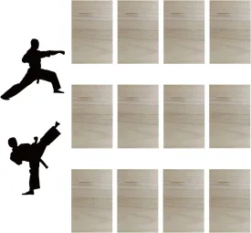 12pcs Taekwondo Karate Breaking Boards,Karate Martial Arts Boards,Professional Wood Boards for Taekwondo Breaking,Boxing Equipment Breaking Board Practice Performing for Kids&Adult