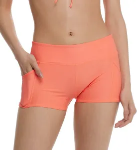 Body Glove Women's Standard Rider Elastic Waist Hybrid Swim Short with UPF 50 