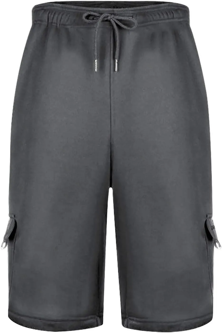 Cargo Shorts Men with Multi Pockets Work Elastic Drawstring Shorts Casual Classic Summer Solid Regular Fit Half Pants