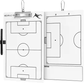 Coaches Clipboard,White Double-Sided Dry Erase Coach Clipboard,Whiteboard for Coaches,Baseball,Soccer,Football,Basketball,Volleyball Lineup White Board with Marker for Coaches Gift