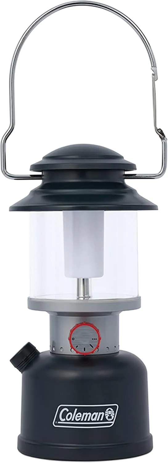 Coleman Classic Recharge 800 Lumens LED Lantern, Durable Water-Resistant Lantern with Built-in Rechargeable Batteries, Ideal for Camping and Emergencies