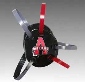 Custom Wrestling Headgear with Chin Cup  Durable Embedded Design, No Stickers or Wraps  Handcrafted in USA by Danmar Warrior Products