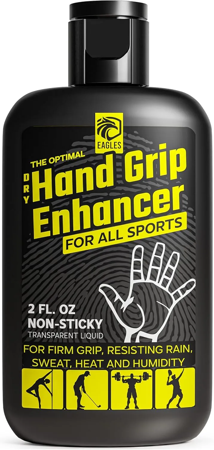 EAGLES Dry Hand 1, 2 or 3 Pack Grip Solution, Non-Sticky Grip Enhancer, Anti-Slip Solution for Pole Dancing, Sweaty Hands, Dry Grip for Football Tennis Weightlifting Golf Pickleball