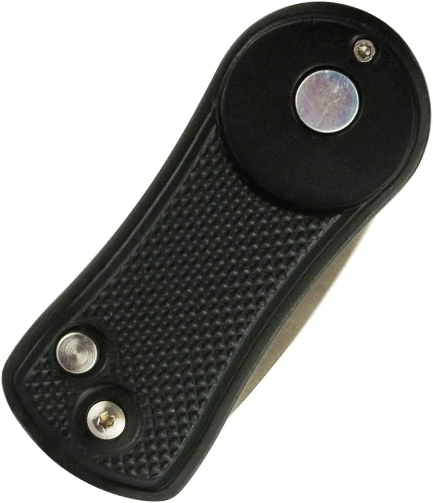 Foldable Golf Divot Repair Tool with Golf Ball Marker