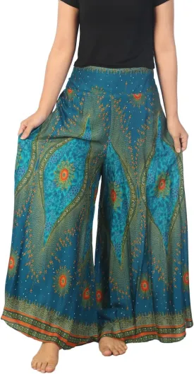 Lannaclothesdesign Palazzo Pants for Women Wide Leg Boho Harem Yoga Pants S M L XL Sizes