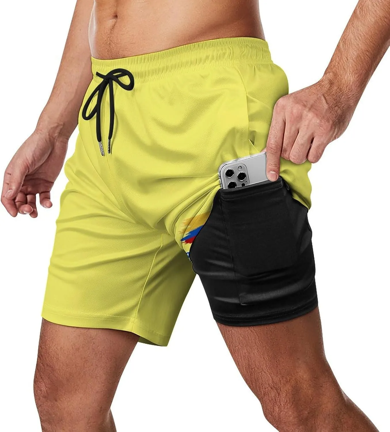 Soccer National Team Shorts, Soccer Flag Beach Trunks Swim Hawaii Training Shorts for Fans Gifts Men S-2XL
