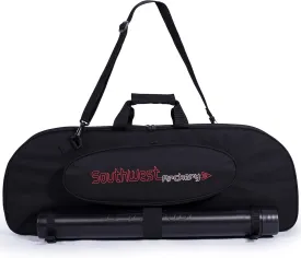 Southwest Archery Universal Takedown Recurve Bow Case | Fully padded foam case includes adjustable Arrow Tube and Large Outside Pocket for Accessories - Perfect for travel