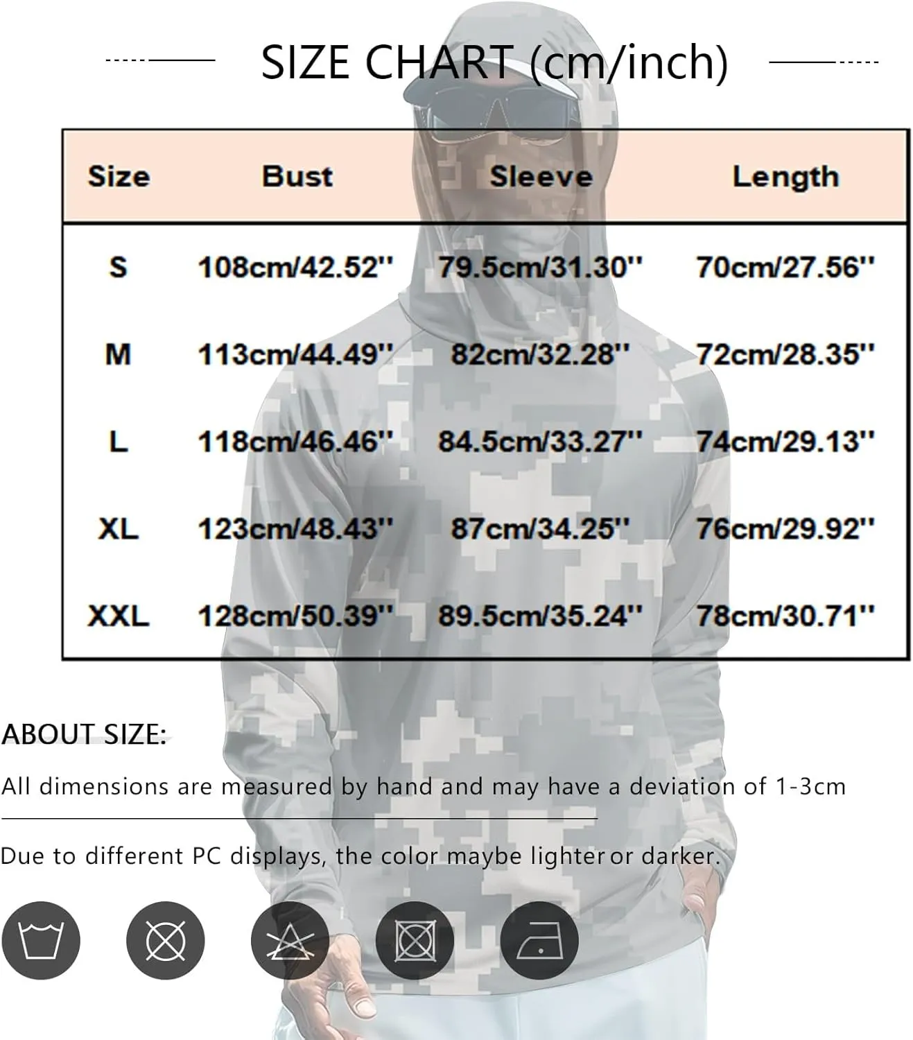 Sun Protection Shirts for Men with Mask UPF 50  Fishing Blouses Lightweight Long Sleeve UV Rash Guard Cooling Hoodies