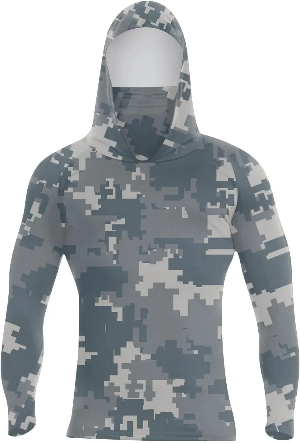 Sun Protection Shirts for Men with Mask UPF 50  Fishing Blouses Lightweight Long Sleeve UV Rash Guard Cooling Hoodies